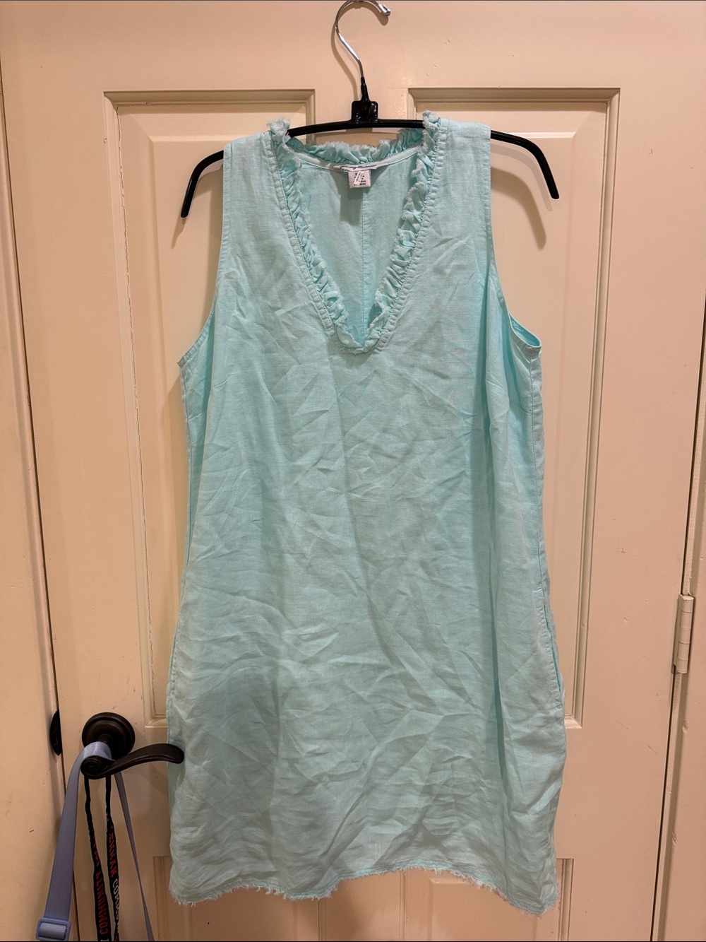 Tommy Bahama Ruffle V-Neck Linnen Dress - Picture 2 of 2